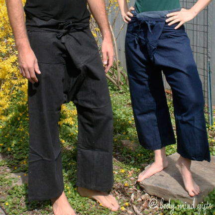 Denim Thai Yoga Pants